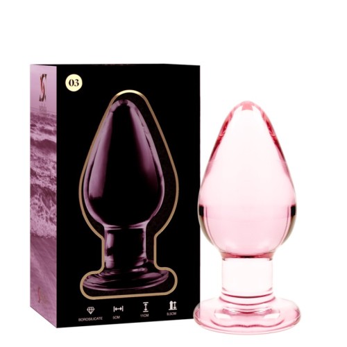 Compra Modelo 3 Plug Cristal Rosa 11 Cm