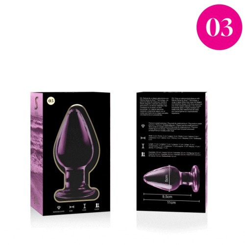 Compra Modelo 3 Plug Cristal Rosa 11 Cm