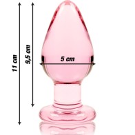 Compra Modelo 3 Plug Cristal Rosa 11 Cm