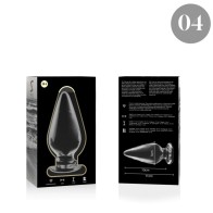 Plug Cristal Transparente Nebula para Juego Anal