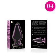 Modelo 4 Plug Cristal Rosa 11 Cm