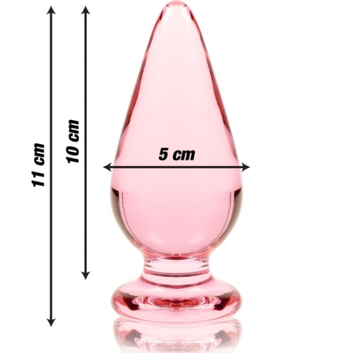 Modelo 4 Plug Cristal Rosa 11 Cm