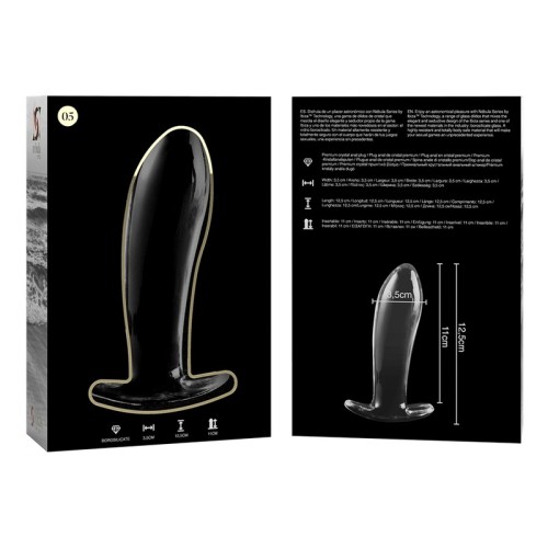 Plug Cristal Transparente Nebula para Juego Anal