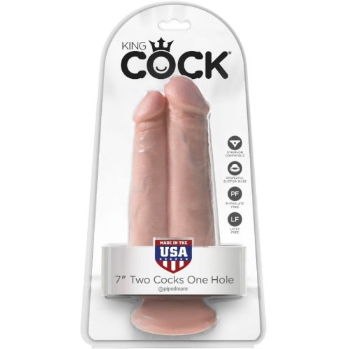 Dildo Doble Penetración Realística King Cock