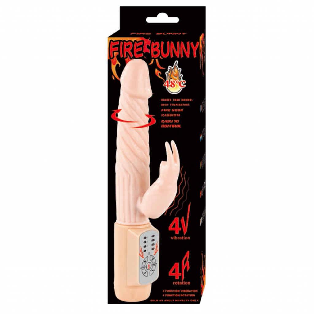 Vibrador Fire Bunny Rotador con Sistema Fire