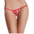 Passion Micro Tanga Abierto Rojo Talla Única