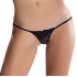 Tanga Micro Negro Con Encaje Passion - Talla Única