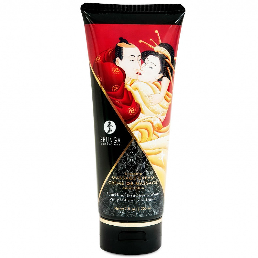 Crema de Masaje Sensual Shunga Fresas y Cava 200 ml