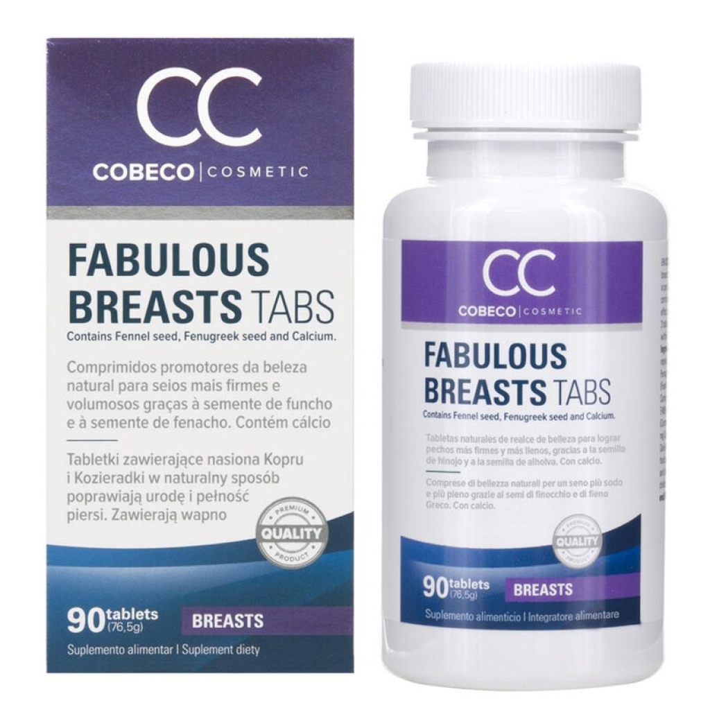 Cobeco CC Fabulous Breasts - Aumentador de Senos - 90 Cápsulas