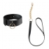 Collar Bijoux Indiscrets Maze con Correa Negro