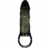 Funda Extensora de Pene con Strap para Testículos - Negro 13.5 Cm