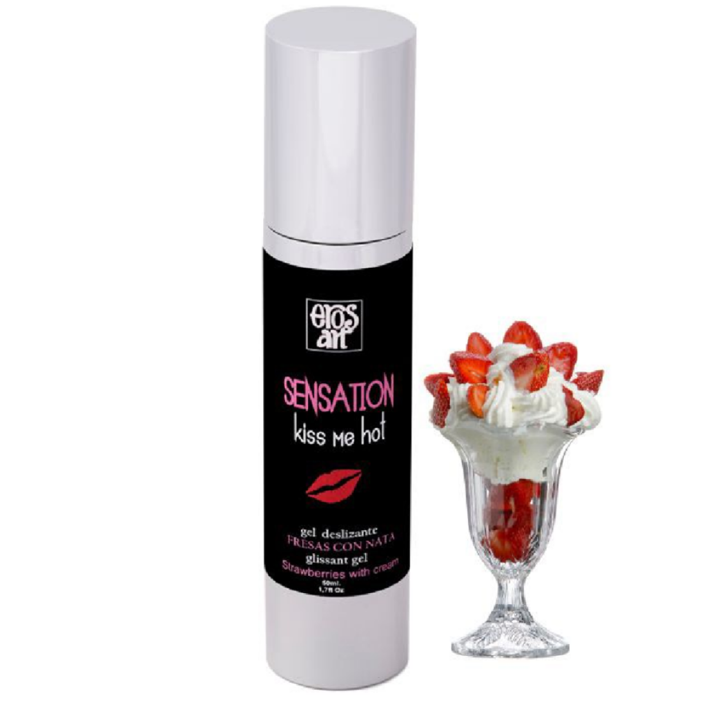 Sensation Lubricante Natural Fresas Con Nata 50 ml