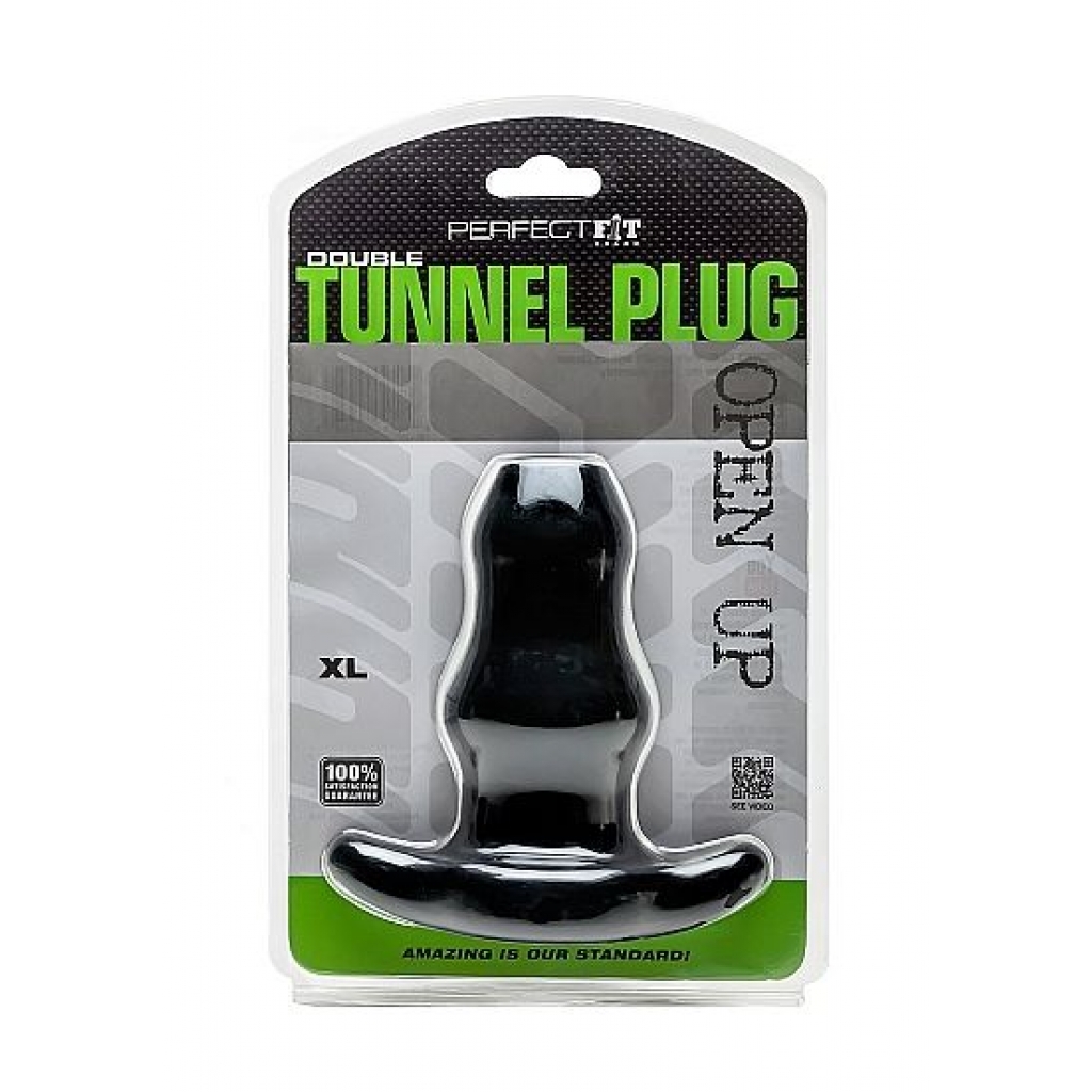 Tapón Doble Túnel Perfect Fit XL Negro