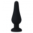 Plug Anal Intense Pipo M de Silicona Negro 11 cm