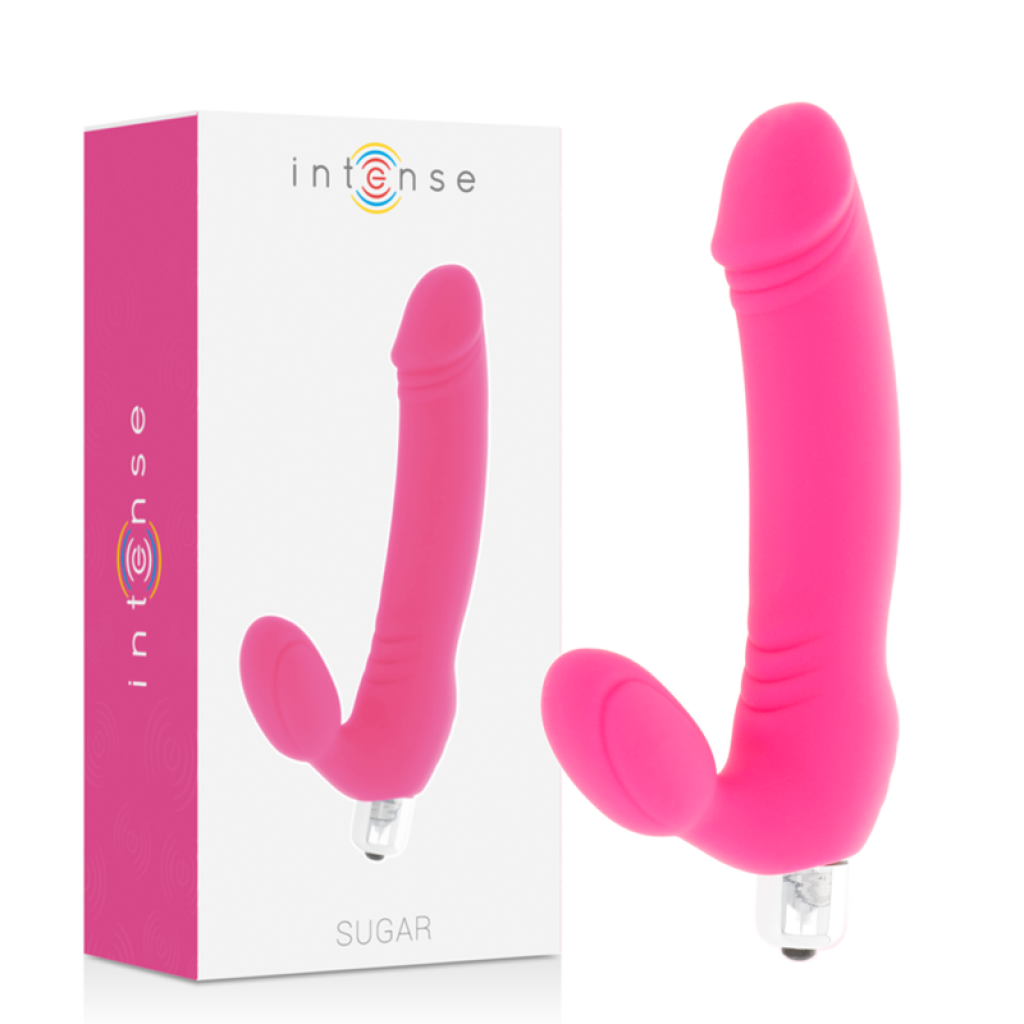 Dildo Vibrador Intenso de Silicona Fucsia con Siete Modos de Vibración