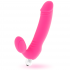 Dildo Vibrador Intenso de Silicona Fucsia con Siete Modos de Vibración