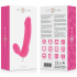 Dildo Vibrador Intenso de Silicona Fucsia con Siete Modos de Vibración