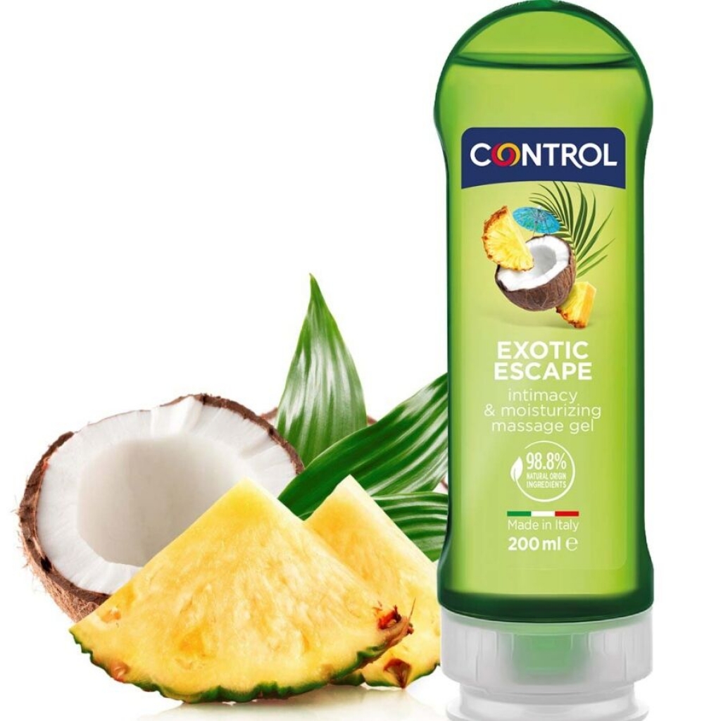 Gel de Masaje Control 2 En 1 Exotic 200 ml