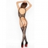 Passion Mujer - Bs016 Bodystocking Negro - Talla Única