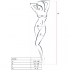 Passion Mujer BS020 Bodystocking Negro Talla Única