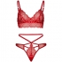 Set 2 Piezas con Tanga Doble Tiranta Leg Avenue S/M Rojo