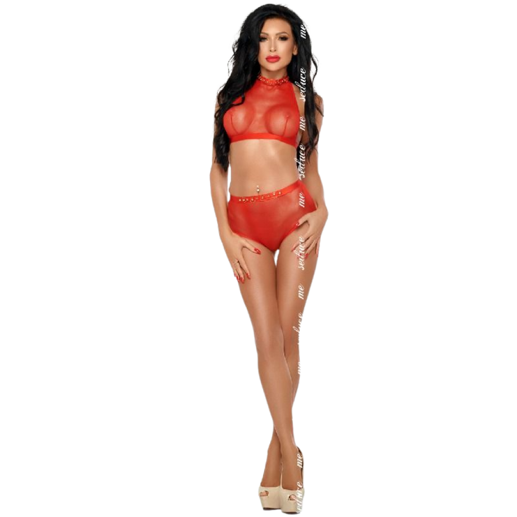 Me-Seduce Mona Set Rojo S/M