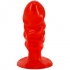 Plug Anal Unisex Con Ventosa en Rojo