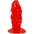 Plug Anal Unisex Con Ventosa en Rojo