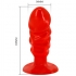 Plug Anal Unisex Con Ventosa en Rojo