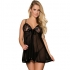 Subblime Babydoll con Lazo y Detalles Brillantes - S/M