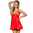 Babydoll Encaje Floral Rojo S/M - Subblime