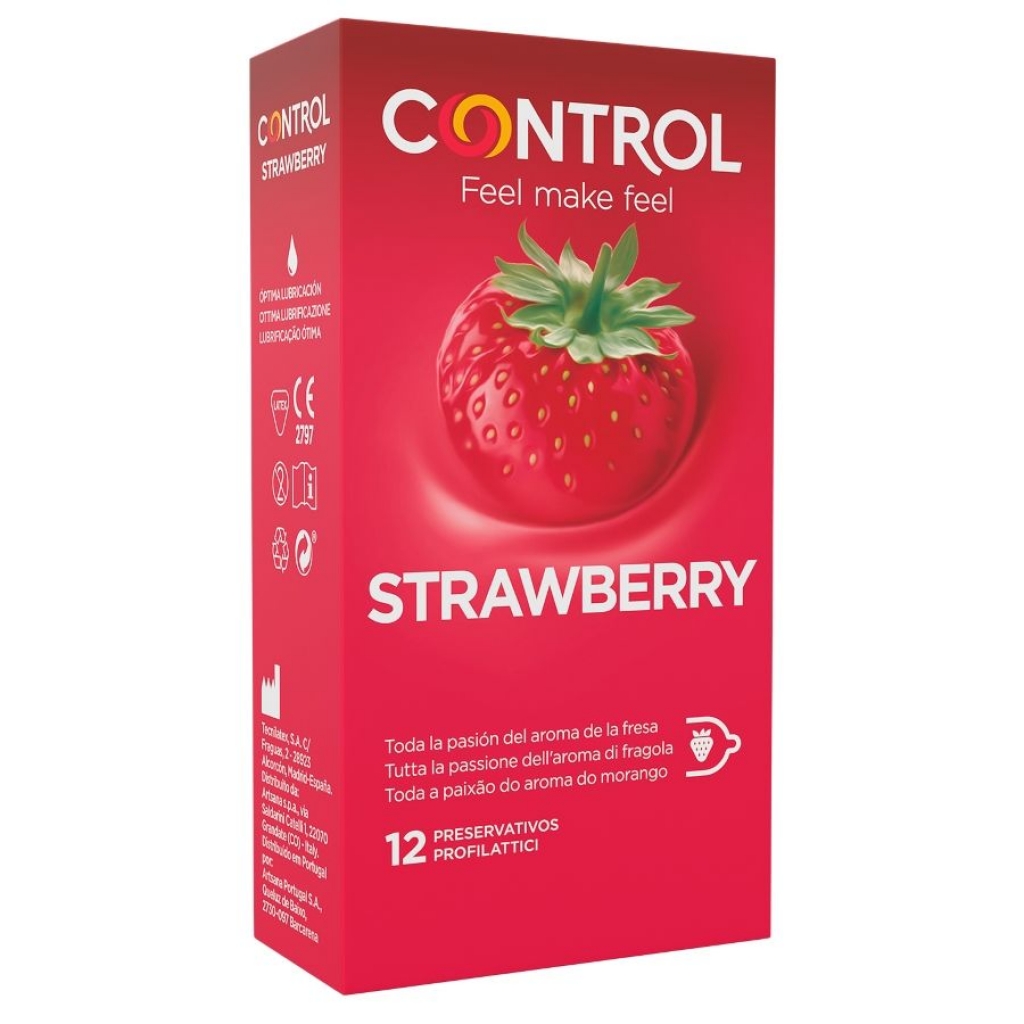 Preservativos Control Adapta Fresa 12 Unidades