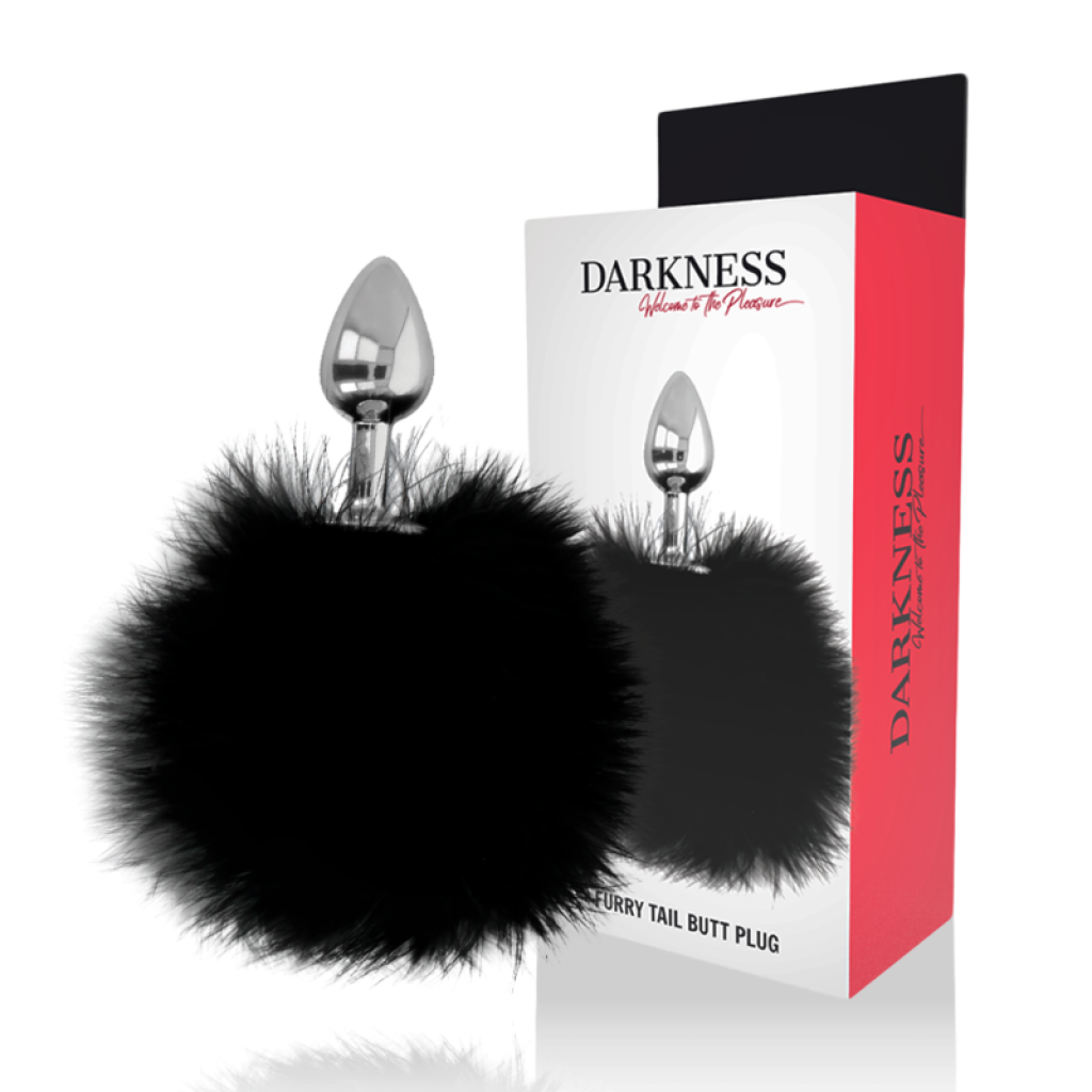 Buttplug Anal Darkness Extra con Cola - 7 cm