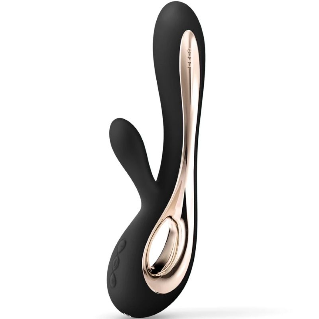 Vibrador Rabbit Soraya 2 Negro - Placer Dual