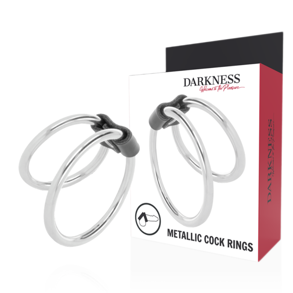 Anillo Doble para el Pene Darkness de Metal