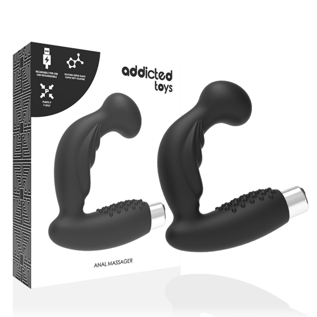 Vibrador Prostático Recargable Model 3 en Negro