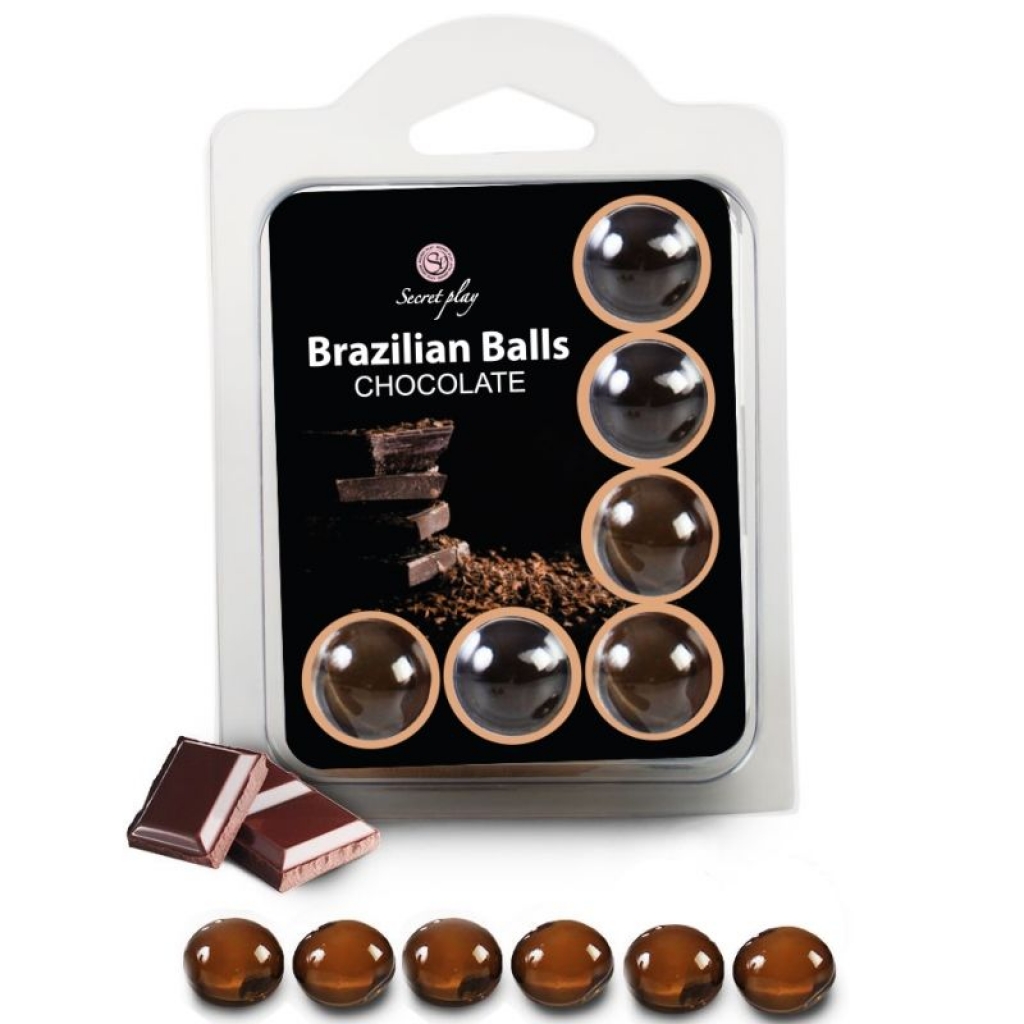 Secretplay Set 6 Brazilian Balls Chocolate