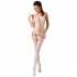 Passion - Woman Bs054 Bodystocking Blanco Talla Única