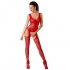 Bodystocking Passion Mujer BS046 Rojo Talla Única