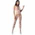 Passion Mujer Bs058 Bodystocking Blanco Talla Única