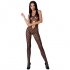 Passion Mujer Bs065 Bodystocking Negro Talla Única