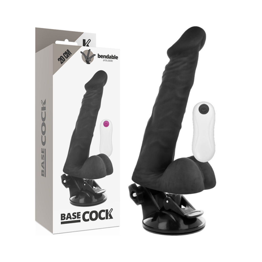 Vibrador Articulable Control Remoto Negro