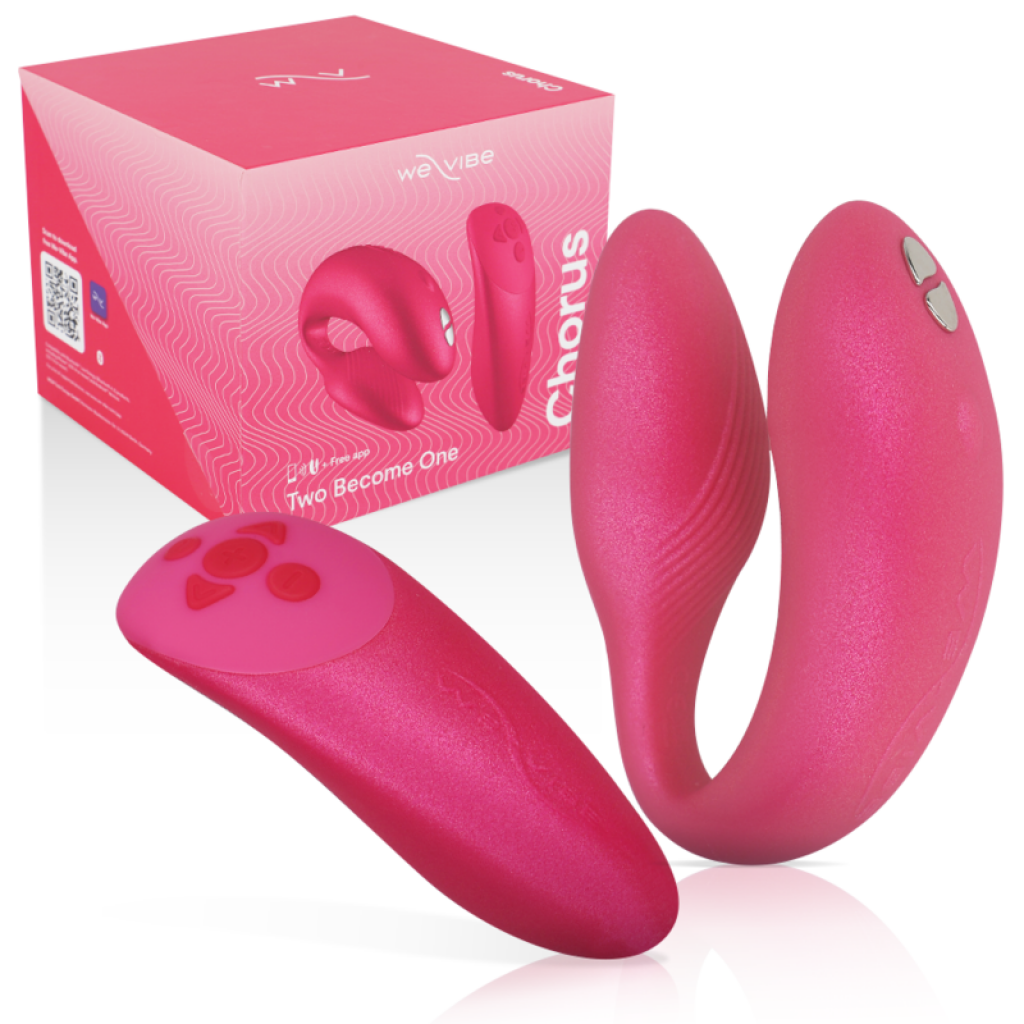 Vibrador de Parejas Chorus con Control Squeeze - Rosa