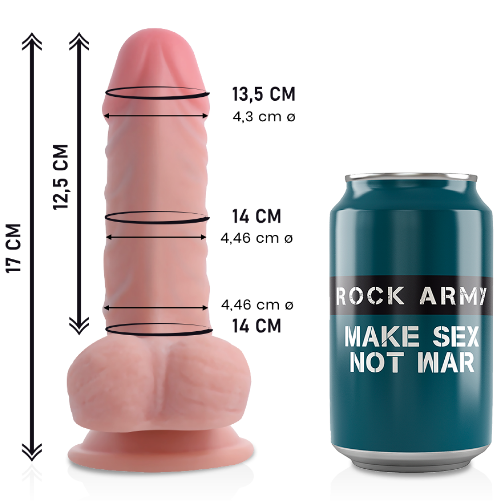 Dildo Realista Dual Density Panzer 17 cm