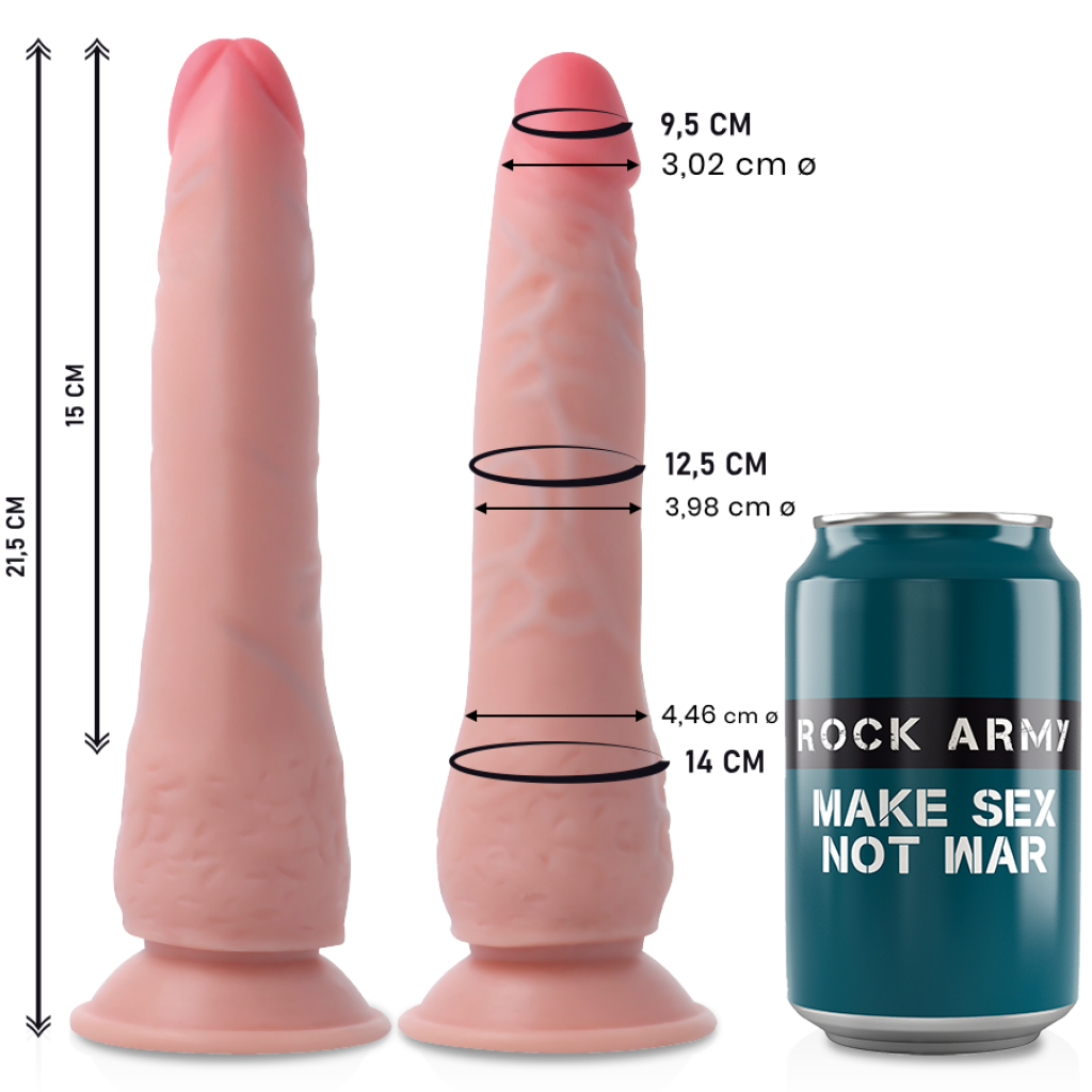 Dildo Realista Rockarmy Dual Density Crusader 21.5 cm