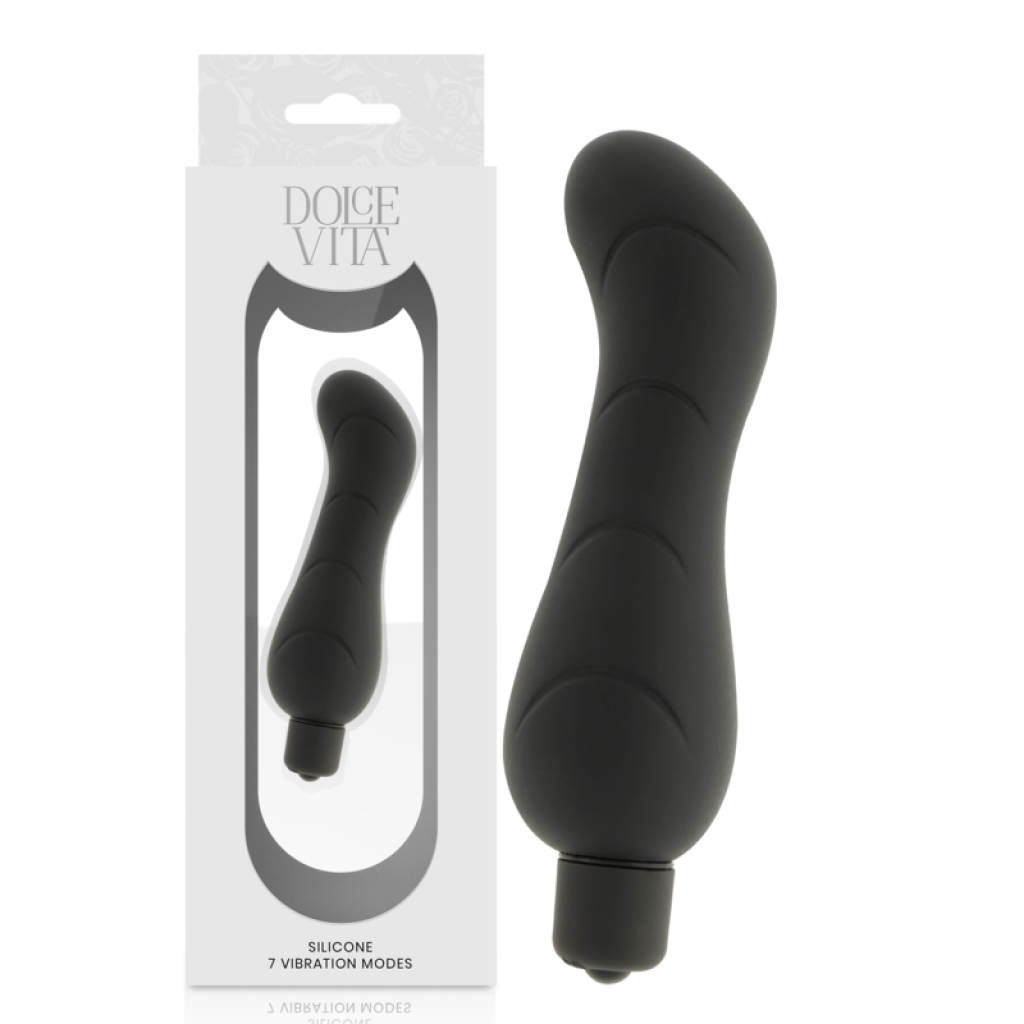 Vibrador G-spot de Silicona Negro