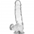 Dildo Realista Transparente - 18.5 cm