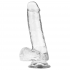 Dildo Realista Transparente - 18.5 cm