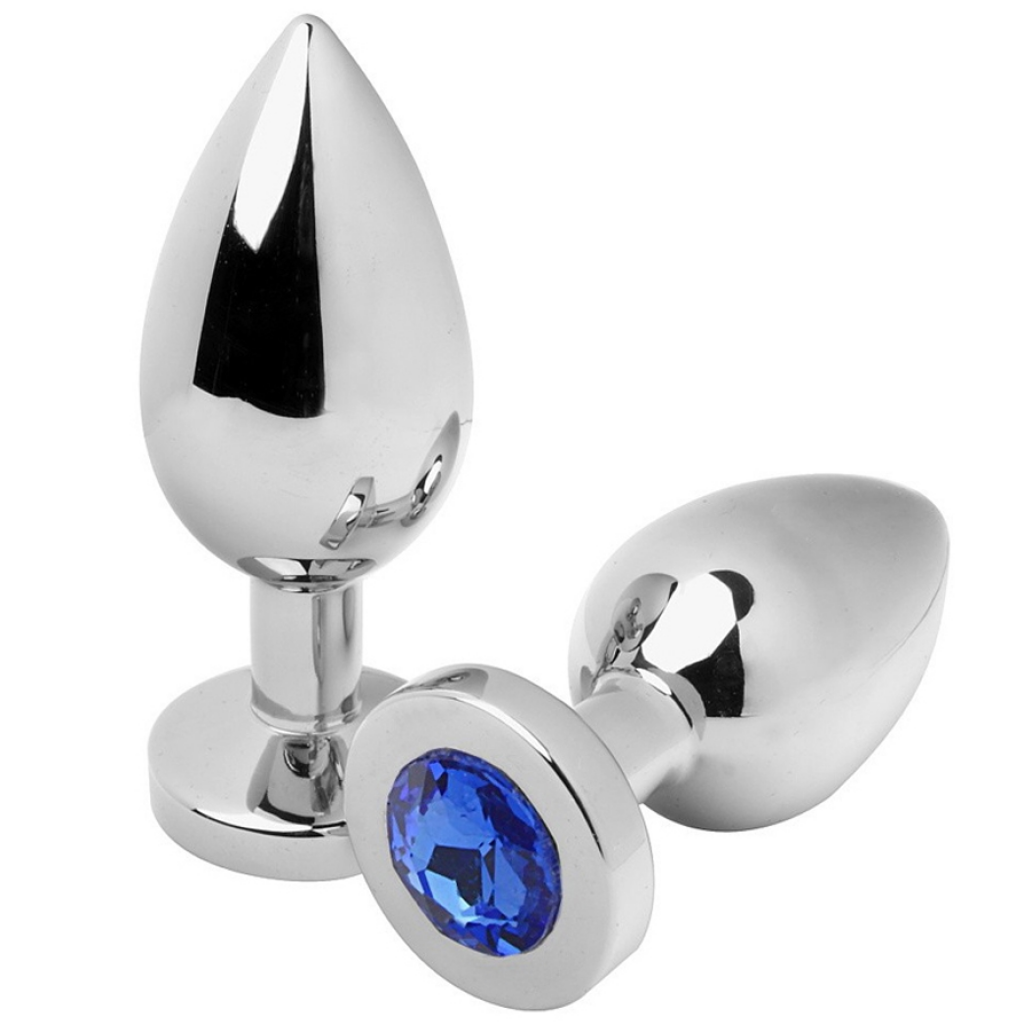 Plug Anal Diamond Azul Medium 7.62 cm