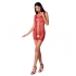 Passion Mujer Bs073 Bodystocking Talla Unica Rojo